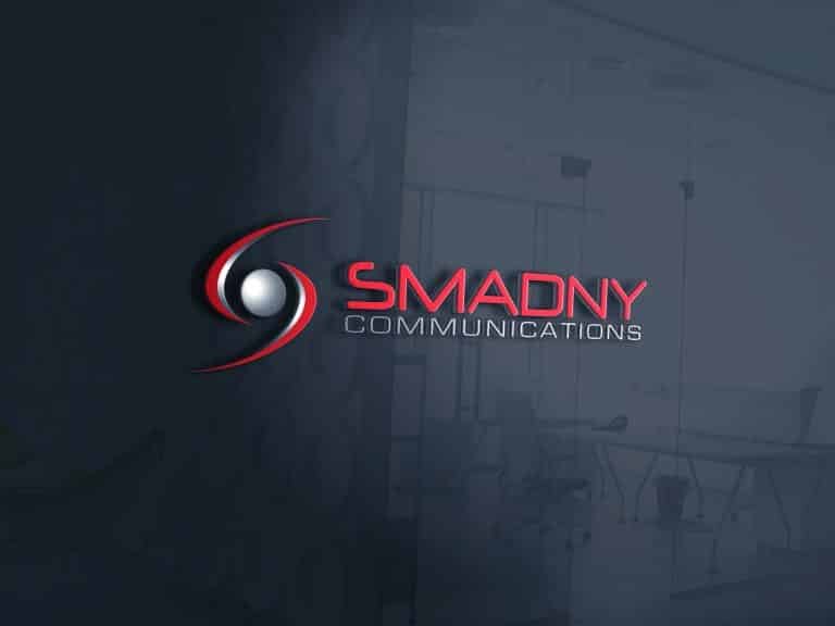 Smadny Communications Glass Office Logo-1768x576